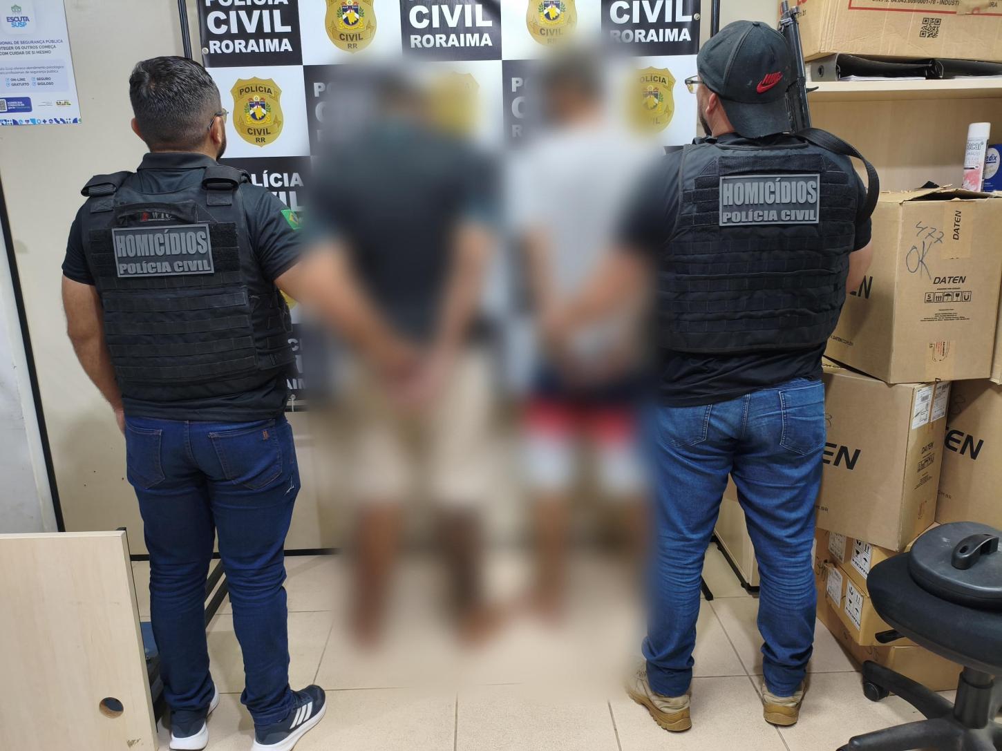 Dupla é presa após tentativa de homicídio que deixou três feridos em Boa Vista