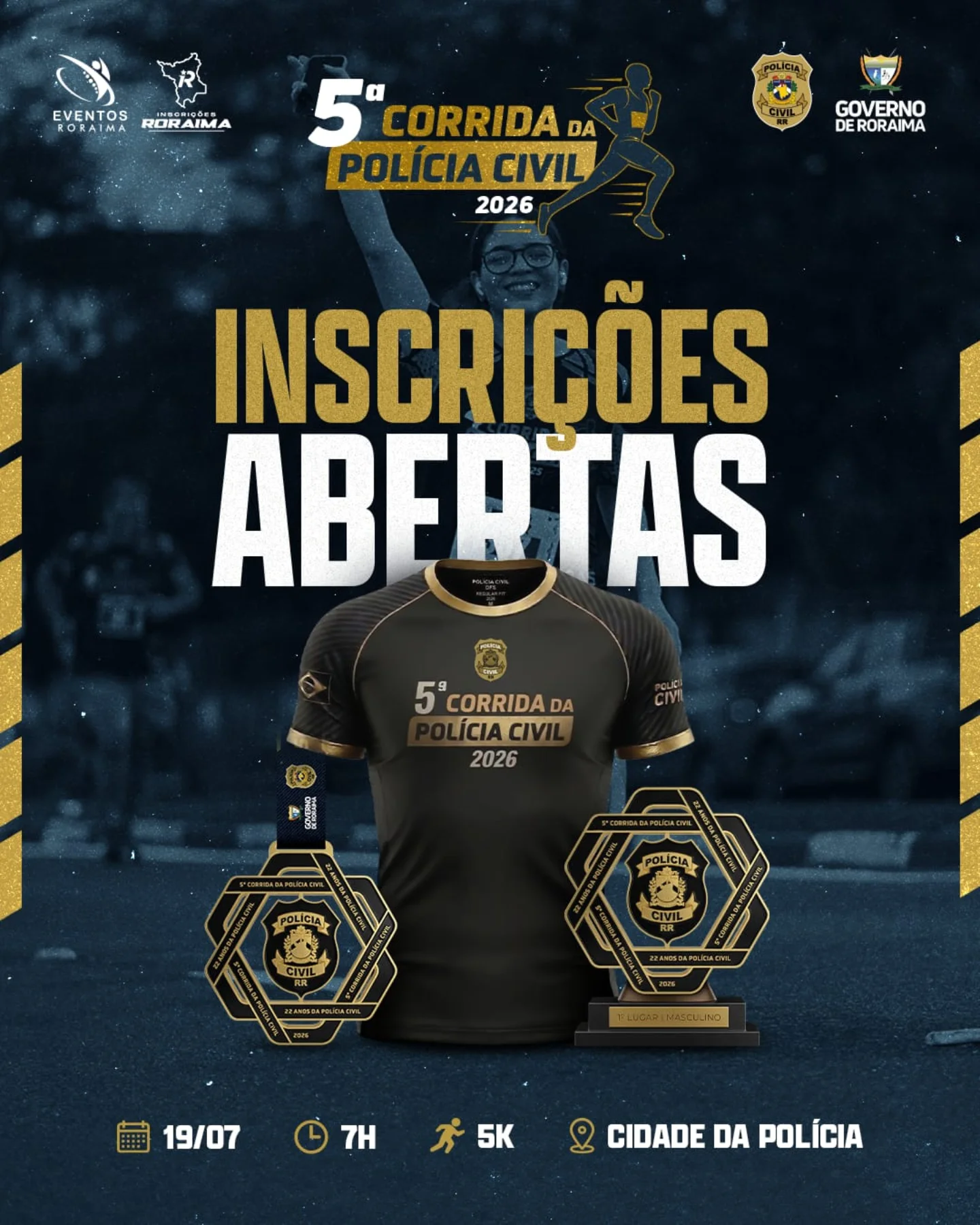 Início oficial da 5ª Corrida da Polícia Civil de Roraima