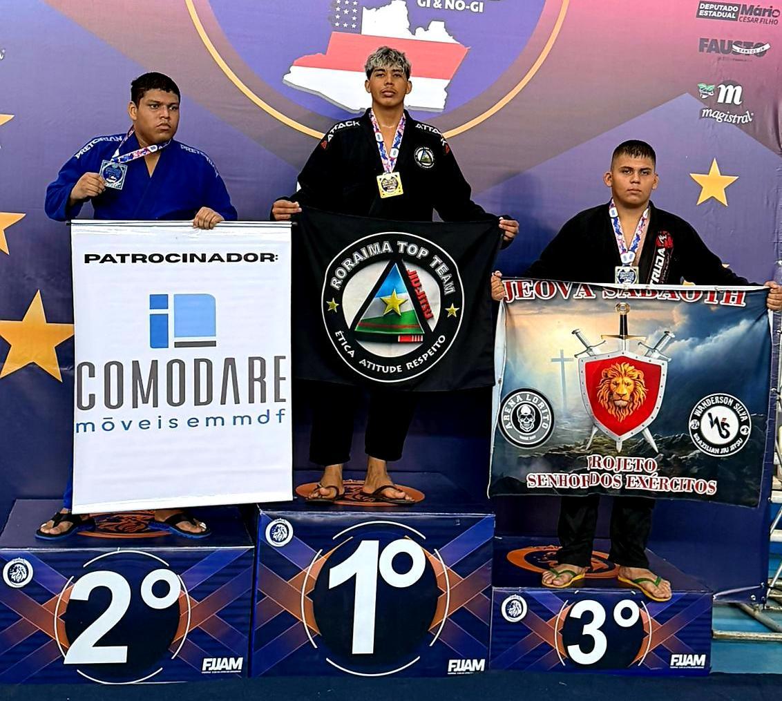 Casca-grossa Miguel Pinho garante trinca de medalhas no Campeonato Amazonense e confirma ascensão meteórica