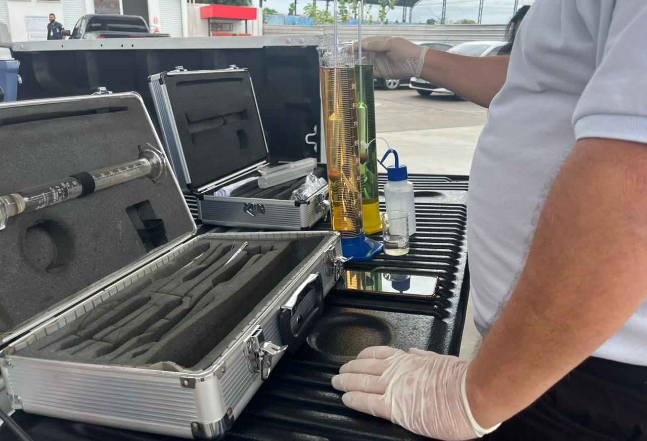 Operação identifica bomba irregular em posto de combustíveis em Boa Vista