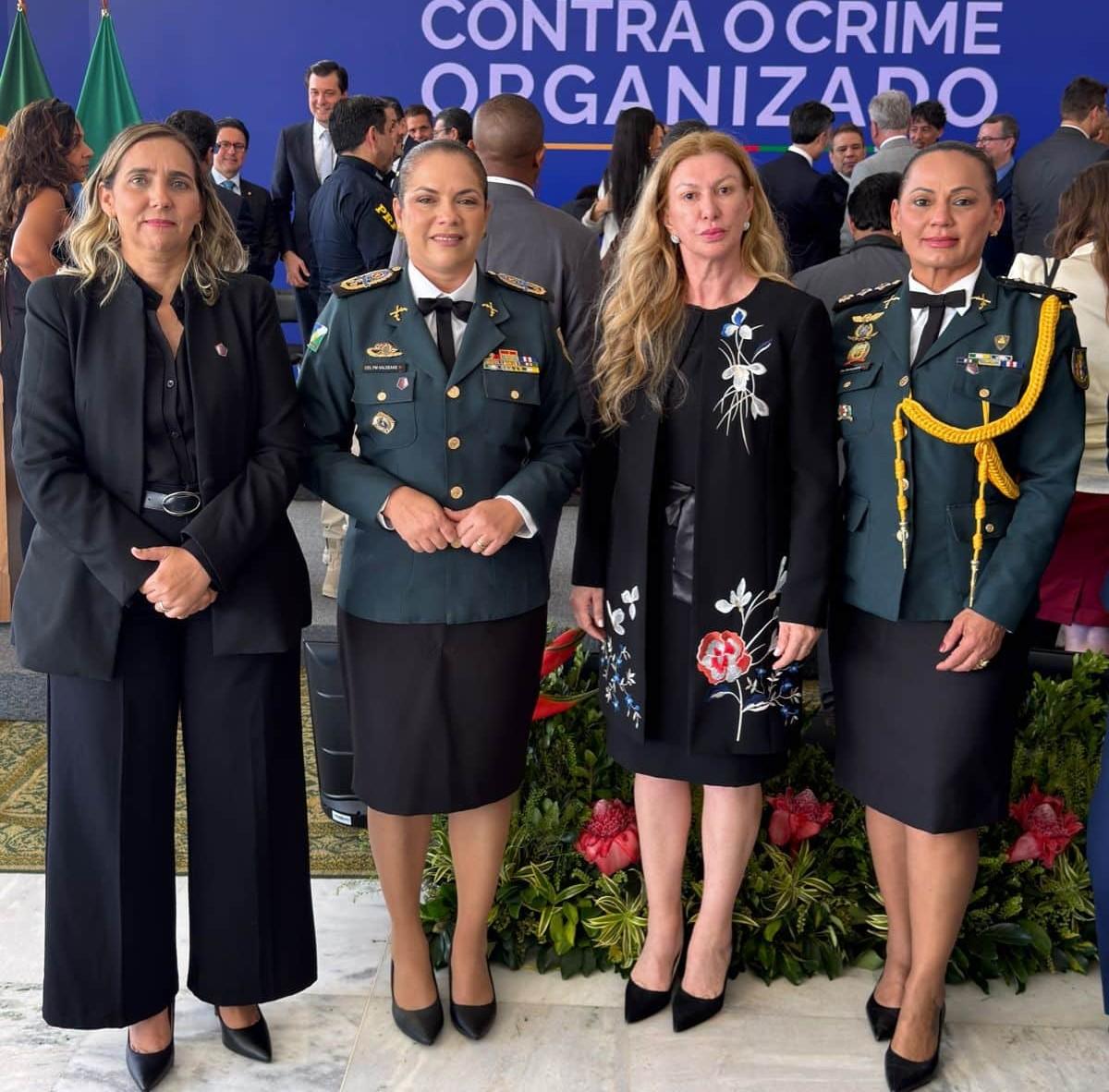 Representantes da segurança pública de Roraima participaram do lançamento do programa federal no Palácio do Planalto, em Brasília - Foto: Secom/Roraima