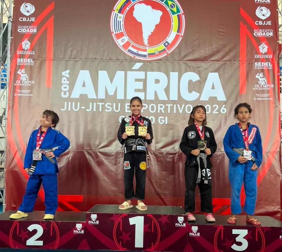 Laura Fernandes conquista ouro duplo na Copa América e mira título brasileiro de jiu-jitsu
