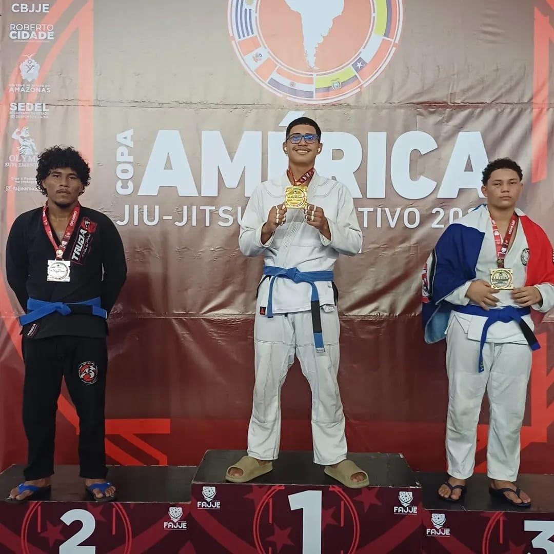 Roraimense Alex Henryque domina rivais e conquista ouro inédito na Copa América de Jiu-Jitsu