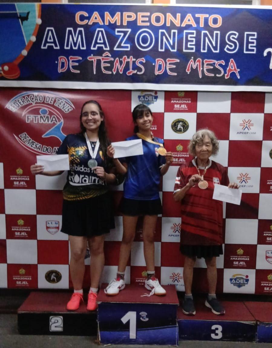 Nova aposta: Isabella Vilaça coloca Clube LiveTT no pódio da Liga Amazonense de Tênis de Mesa 