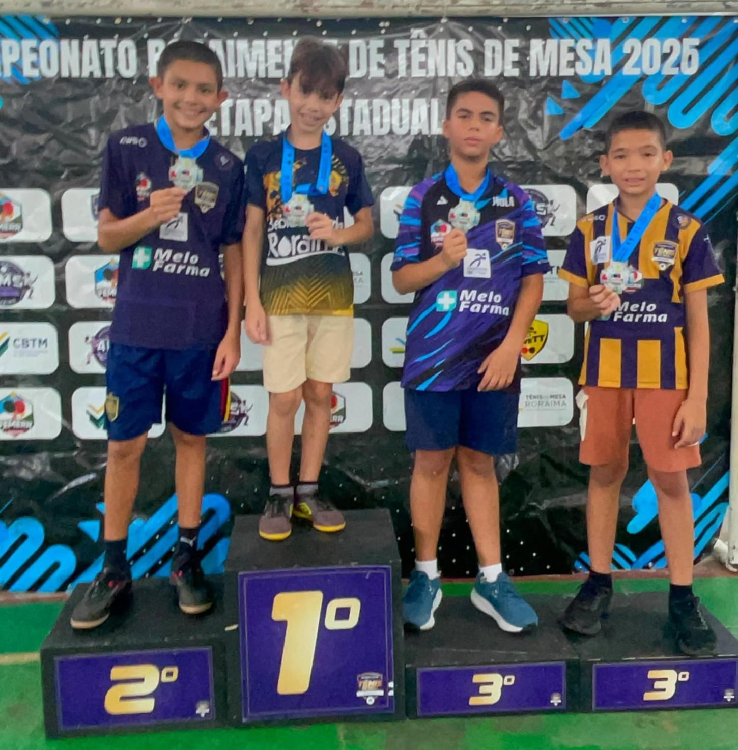 José é ouro no sub-11, com apenas oito anos de idade. Crédito: ASCOM/Clube LiveTT