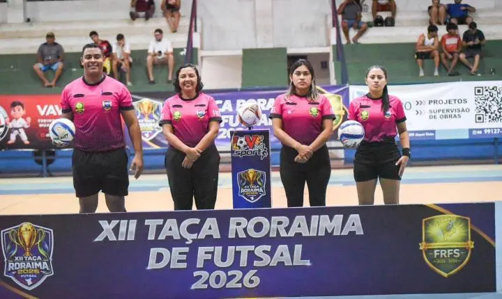 Árbitro Kleyton Borges comanda pela quarta vez consecutiva a decisão da Taça Roraima de Futsal