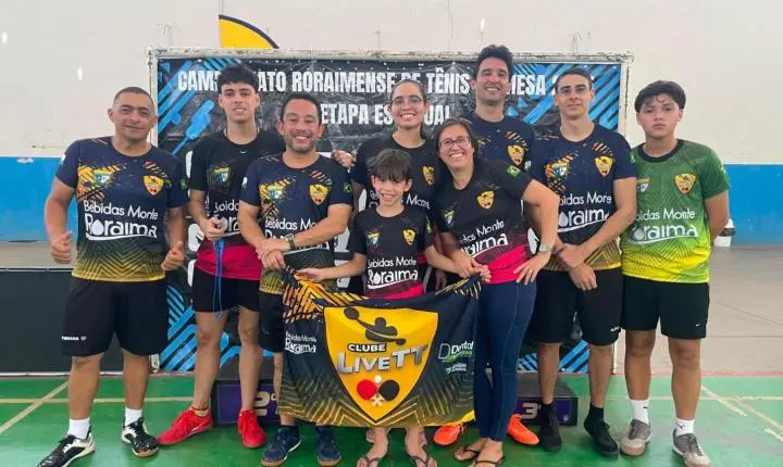 Família Cardoso coloca Clube LiveTT no topo do pódio da 2° Liga Roraimense de Tênis de Mesa 