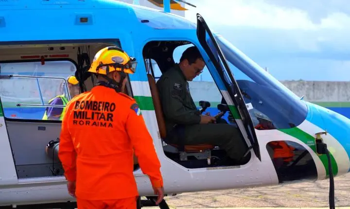 Governo de Roraima realiza remoção aeromédica de criança indígena para atendimento urgente
