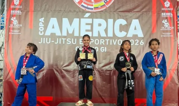 Laura Fernandes conquista ouro duplo na Copa América e mira título brasileiro de jiu-jitsu