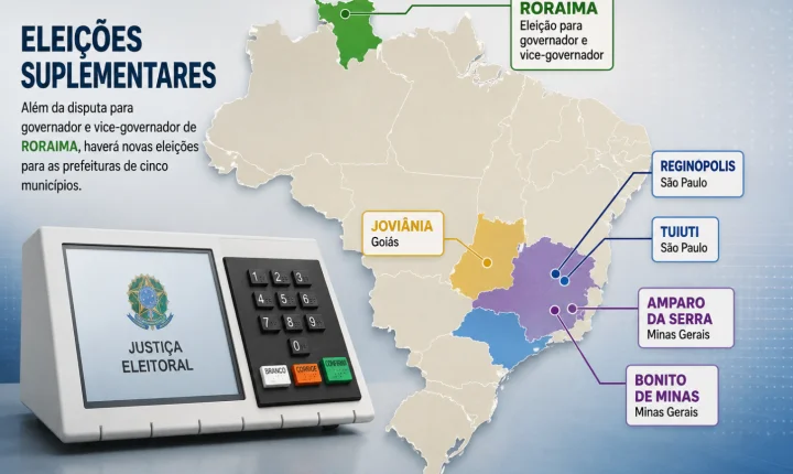 Roraima e mais cinco municípios terão eleições suplementares neste domingo