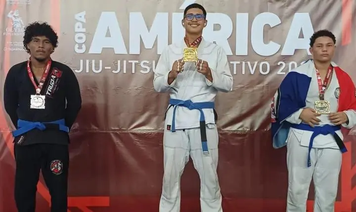 Roraimense Alex Henryque domina rivais e conquista ouro inédito na Copa América de Jiu-Jitsu