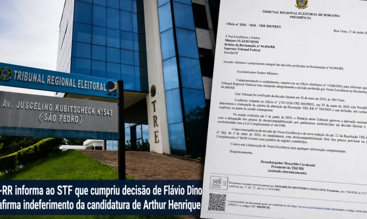 TRE comunica STF sobre indeferimento da candidatura de Arthur Henrique
